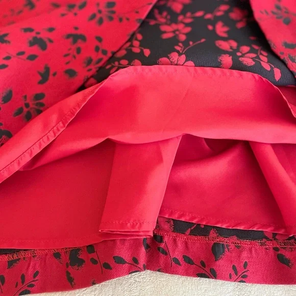 Kensie Floral Flare Zip Dress - Size S - Picture 12 of 15